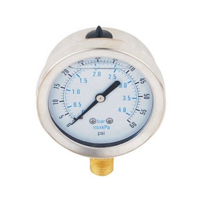 Industrial use all stainless steel liquid filled pressure gauge