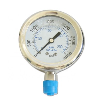 Oil-filled shock proof water proof resistive pressure gauge