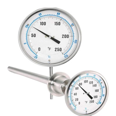 Temperature gauge industrial bimetallic pressure thermometer