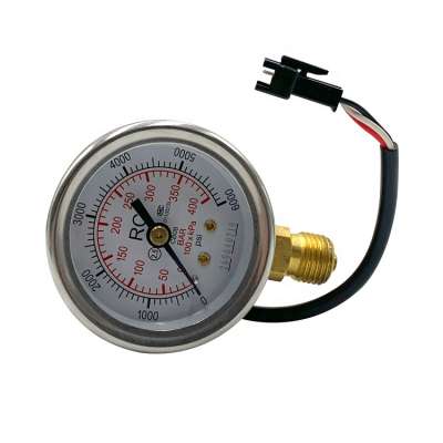 0--400 bar stainless steel case CNG pressure gauge