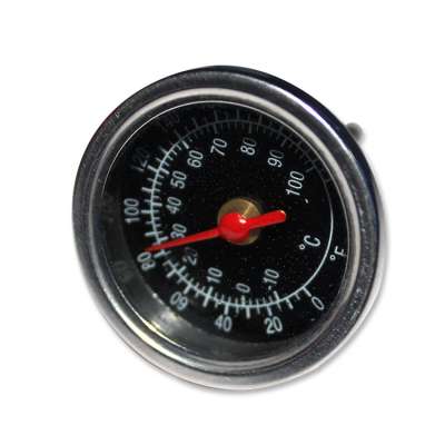 40 MM red pointer temperature gauge with range 0-100 degree