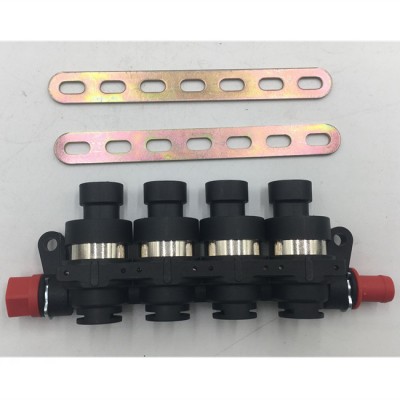 4cyl Injection rail auto gas spare part lpg injector