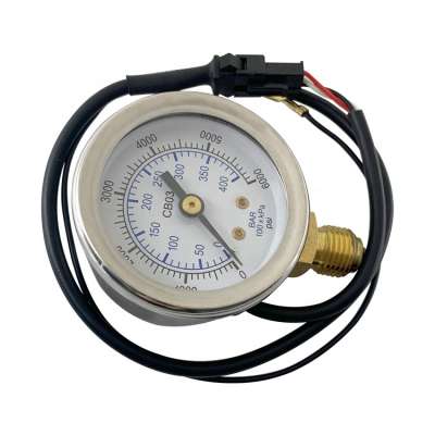 12V Shockproof type stainless steel cng high pressure gauge