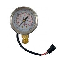 Stainless steel case brass bottom pressure gauge for natural gas